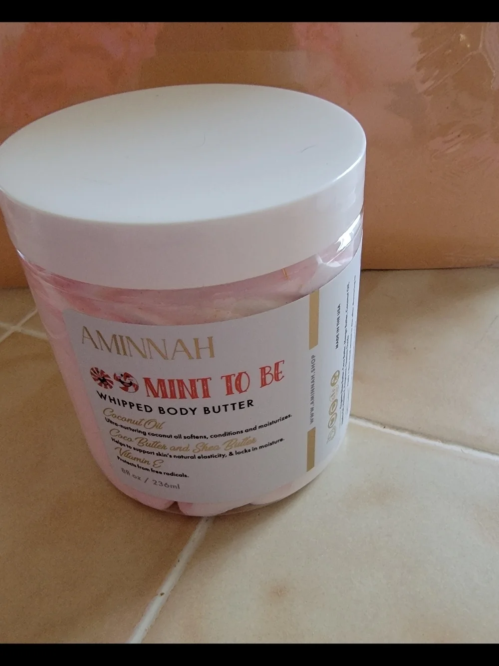 Aminnah Mint To Be Whipped Body Butter.
